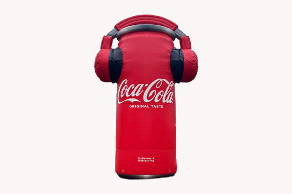 Lata Coca Cola con Audífonos